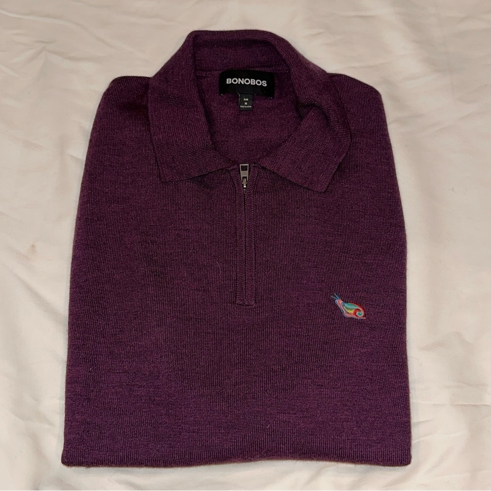 Bonobos Quarter Zip Sweater